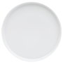 Avet Plato Llano Elipse White Redondo con Ala Vertical 25 cm Alto 2,5 cm (4 Unidades)